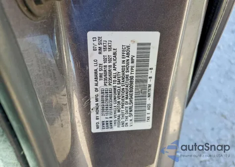 2014 Honda Odyssey Touring z USA, uszkodzony, nr VIN 5FNRL5H94EB009890